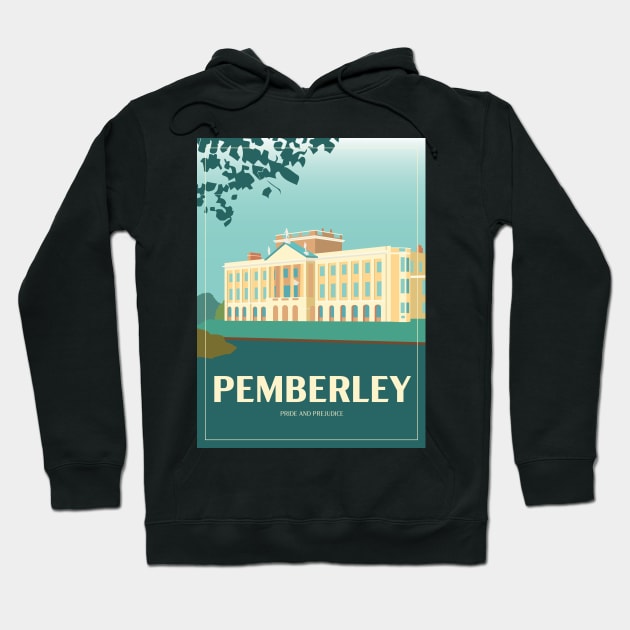 Art Deco Pemberley from Pride and Prejudice Hoodie by MariOyama